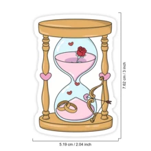 1PC Kindle Girlie Sticker, Hopeless Laptop Decal, Pink Romance Vinyl Quote, Booktok Addict Gift, Waterproof Water Bottle Decal, Cute Tumbler Accent, Trending Romance Reader Notebook Sticker - Multicolor - View 2