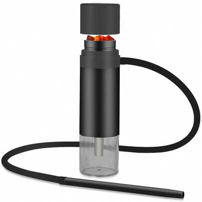 便携式汽车水烟壶，水烟壶套装，水烟管单个水烟套装，便携水烟杯迷你水烟壶，非常适合旅行，易于组装和存放的水烟壶套装