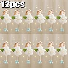 12pcs In Spring, You Can Use Playful Artificial Flower Fairy Pendants. DIY Decorative Flower Fairy Pendants For Indoor And Outdoor Bedrooms And Gardens, Wedding Decorations, And Festival Decorations. They Are Very Suitable For New Year, Easter, Valentine's Day, And Mother's Day To Welcome The Arrival Of Spring - Multicolor - View 17
