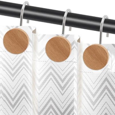 12Pcs Multicolor Log Set, Decorative Shower Curtain Hooks, Sturdy And Durable, Pressure-Resistant Design. Perfect Personalized Choice For Secret Santa Gifts, Holiday Hostess Gifts, Or Festive Presents