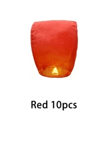 3/5/10/20/50 قطعة من فوانيس الأمنيات الورقية/فوانيس السماء/فوانيس الأمنيات، مصنوعة من مواد مقاومة للاشتعال بشكل بيضاوي، أكثر أمانًا للاستخدام.