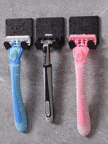 2/4/6/8pcs No Drill Shaver Holder Wall Mount, Power Cord Plug Hanger, Clothes Bag Storage Hook, Multi-Function Wall Mounted Shaver Rack: Versatile Solution! Plastic Shaver Wall Mount Hooks, No Drill Power Plug Shaver Rack And Phone/Bag Storage Rack.