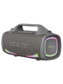 ZEALOTS79 100W 無線喇叭，具備 RGB 彩色燈光、支援 SD 卡/USB/AUX 介面，並可進行免持通話。適合戶外活動、舞會、家庭聚會及海灘派對 - 均碼 - 查看 16
