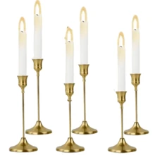 12pcs/6pcs/3pcs/Set Iron Taper Candle Holder,Decorative Candle Stand - Candlestick Holder For Wedding, Dinning, Party ,Fireplace Decor Candelabra Table Decor Pillar Candle Holder For Wedding,Home Decor, Holiday Party Decor,Festival Decor Home - Bronze - View 14