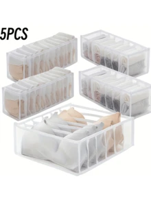 Nylon Drawer Dividers, Suitable For Underwear, Socks And Ties, Multifunctional Foldable Wardrobe Storage Box, Applicable For Drawers Or Cabinets, Multi-Size Storage Compartments, Foldable, Space-Saving