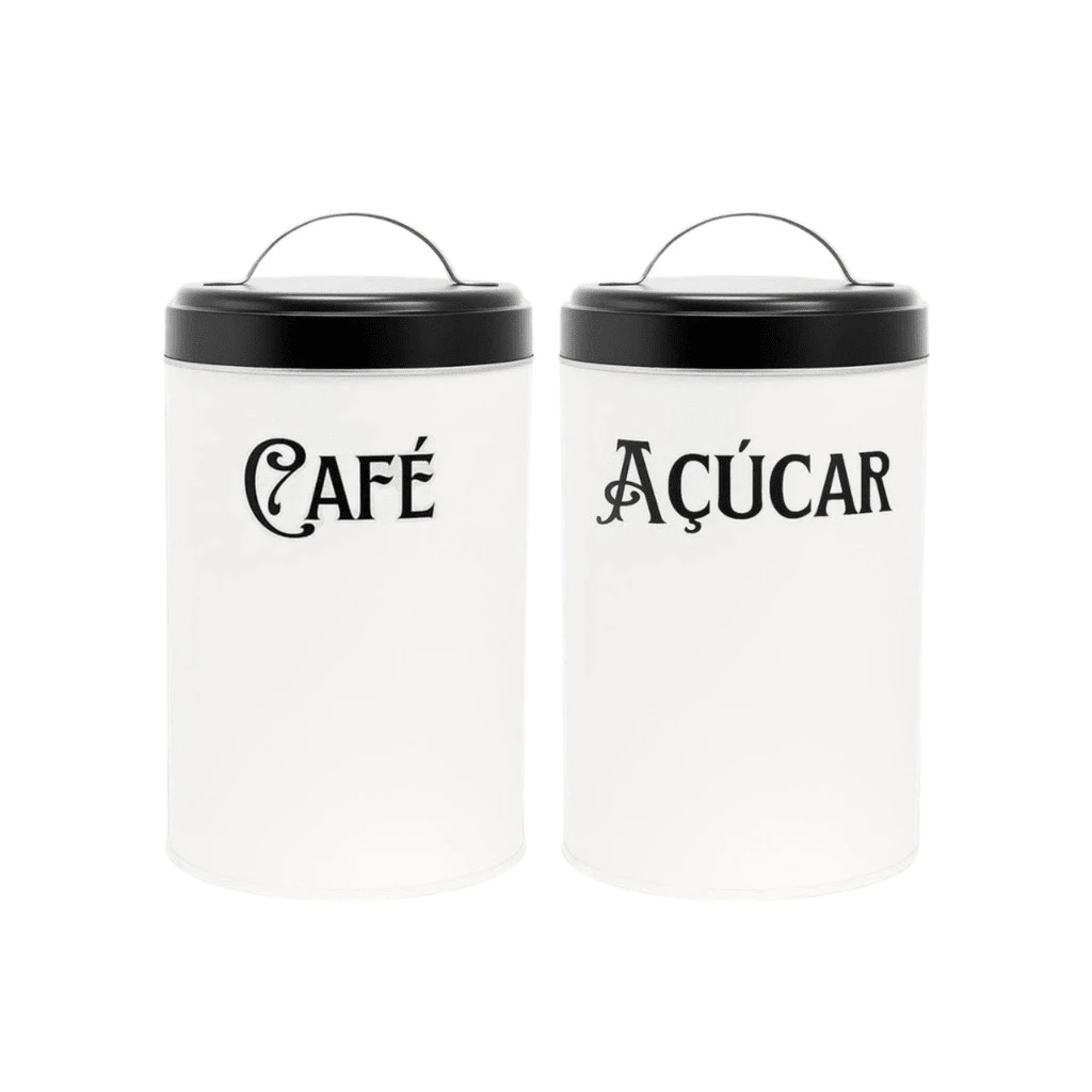 Set Of 2 Coffee And Sugar Jars – Organization And Style For Your Kitchen - 02 Lon có quai - Xem 1