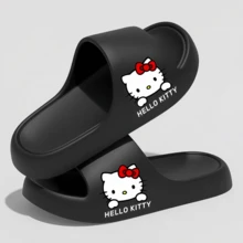 Sanrio 1双Hello Kitty EVA拖鞋 - 可爱卡通设计女士厚底凉鞋，柔软舒适，夏季户外人字拖，防滑室内/室外鞋（多种颜色可选）