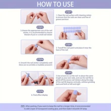 Beauty Sticker 8 Sheets Nail Wraps Nail Polish Strips, Pink Nail Glitter Self-Adhesive Gel Nail Stickers, Suitable For Women's Home DIY Self-Use Nail Art Supplies Nail Art Kit Nails