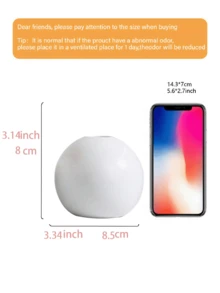 1 pieza Jarrón blanco, jarrón de estilo minimalista moderno, jarrón de ratán mate hueco y redondo, adecuado para el hogar bohemio, bodas, fiestas, habitaciones, mesas de comedor, estanterías, decoración floral de vacaciones