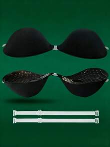 Silicone Invisible Bra Straps - Reusable, Self-Adhesive Padded Design For Maximum Support, Hand Washable, Comfortable, Soft, And Breathable, Seamless Underwear And Women's Accessories - Perfect For Low-Back Styles. - Nhiều màu - Xem 3