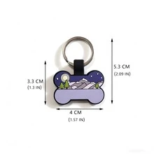 Silicone Dog Tag 8-Piece Set Personalized Dog Name Label Silicone Dog Tag Engraving Sound Dog Tag Pet Identification Name Label Cat Name Label Customized Pet Identification Label For Puppies And Cats - Multicolor - View 2