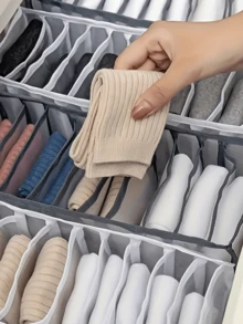 Nylon Drawer Dividers, Suitable For Underwear, Socks And Ties, Multifunctional Foldable Wardrobe Storage Box, Applicable For Drawers Or Cabinets, Multi-Size Storage Compartments, Foldable, Space-Saving