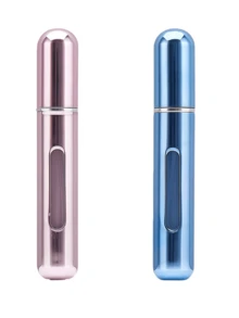 8ml Refillable Perfume Atomizer Bottle, Bottom Refill Design, Convenient For Carrying Perfume On The Go, Reusable Spray Bottle, Mini Portable Liquid Container, Unisex Perfume Travel Spray Bottle