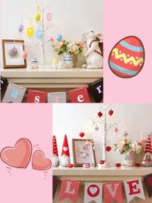 Cadeau pour couple, ornements d'arbre d'anniversaire de mariage, ornements en forme de cœur, boules de Noël en forme de cœur, décorations suspendues pour la Saint-Valentin, décorations d'arbre. Décorations de la Saint-Patrick, mini-ornements de trèfle et pièces d'or pour petit arbre, porte-bonheur trèfle à trois feuilles, ornements irlandais pour la Saint-Patrick - Trois ensembles de décoration des Fêtes - Voir 3