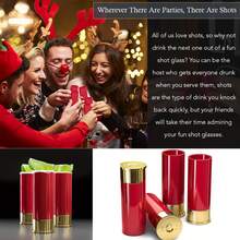 一套4个霰弹枪弹壳造型的烈酒杯，容量45毫升/1.5盎司，可用于盛装龙舌兰、伏特加、威士忌等利口酒，包括士兵造型和口红造型，Old South Brass品牌，原装12号烈酒杯，酒吧配件，新奇酒具，便携式烈酒杯，适合户外旅行、露营和狩猎。也适用于厨房、餐厅、酒吧、聚会、派对和节日庆典等场合。创意礼品套装，是烈酒爱好者的理想之选。 - 彩色 - 查看 5