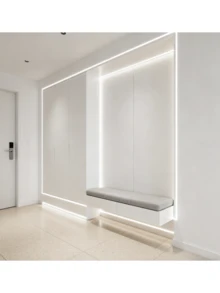 Dải đèn LED ánh sáng ấm, có thể cắt được, chạy bằng pin, đa chức năng, thích hợp cho hộp quà, tủ quần áo và tủ đựng đồ (không bao gồm pin). - Ánh sáng trắng - Xem 6
