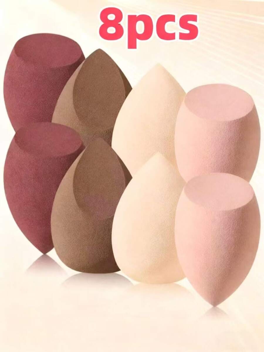 1/4/6/8/10/20pcs Makeup Sponges, Random Shapes, Suitable For All Skin Types, Latex-Free Multi-Purpose Makeup Sponges, Applicable For Liquid, Cream And Powder Products, Streak-Free, Seamless Makeup Application, Minimalist Design, Easy To Carry,Giveaways,Travel,Cheap Stuff,Travel Essential - Multicolor - View 1
