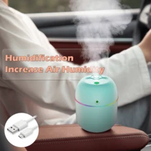 1 pieza Difusor de aroma con función humidificadora alimentado por USB, adecuado para dormitorio, sala de estar, escritorio de oficina, coche, difusor de aroma de coche de colores afortunados con función de pulverización de niebla por USB, humidificador de aroma - Multicolor - Ver 20