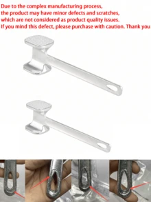 1/2pcs Aluminum Alloy Meat Tenderizer, Dual-Sided Steak Hammer, Meat Pounder, Suitable For All Kinds Of Meat - Multicolor - View 10