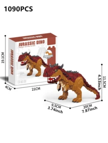 1500pcs Jurassic Era Dinosaur Cartooon Dinosaur DIY 3D Assembly Creative & Educational Stress Relief Building Block Model Decor, Gift For Dinosaur Lovers, Holiday & Birthday - Multicolor - View 18