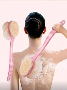 1/2 chiếc bàn chải tắm hai mặt 2 trong 1 (cán dài và lông mềm) Bàn chải tắm cán dài Bàn chải chà đa năng cán dài dùng để chà lưng, tẩy tế bào chết và làm sạch khi tắm Túi đựng đồ dùng vệ sinh cá nhân khi đi du lịch Túi đựng đồ dùng vệ sinh cá nhân khi đi du lịch - Nhiều màu - Xem 10