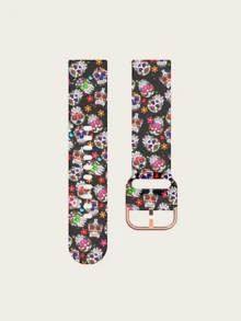 Una correa de reloj de silicona impresa de liberación rápida universal (20, 22 mm), correa de reloj universal, correa de reloj impresa a color, correa de reloj de silicona, correa de repuesto para reloj inteligente, múltiples colores para elegir, adecuada para múltiples escenarios (negocios, deportes, ocio) - 2cm - Ver 16