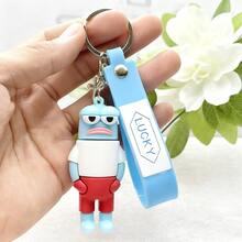 SpongeBob SquarePants SpongeBob Keychain - Bikini Bottom Ugly Fish Keychain | Cartoon Bikini Bottom Resident Pendant | Ideal For Bags, Clothing, Gifts For Best Friends, Birthdays, Daily Wear And Travel Luggage Accessories - Multicolor - View 9