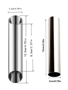 9/11/15/20件奶油角模具，不锈钢丹麦酥皮螺旋面包模具，DIY蛋糕烘焙模具适用于家庭厨房户外野餐