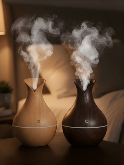 1 szt. nawilżacz powietrza w wazonie ze sztucznymi kwiatami, 200 ml/zasilanie USB, do sypialni, łazienki, małych pomieszczeń, oczyszczacz powietrza, odświeżacz powietrza, mgiełka do wnętrz, idealny prezent