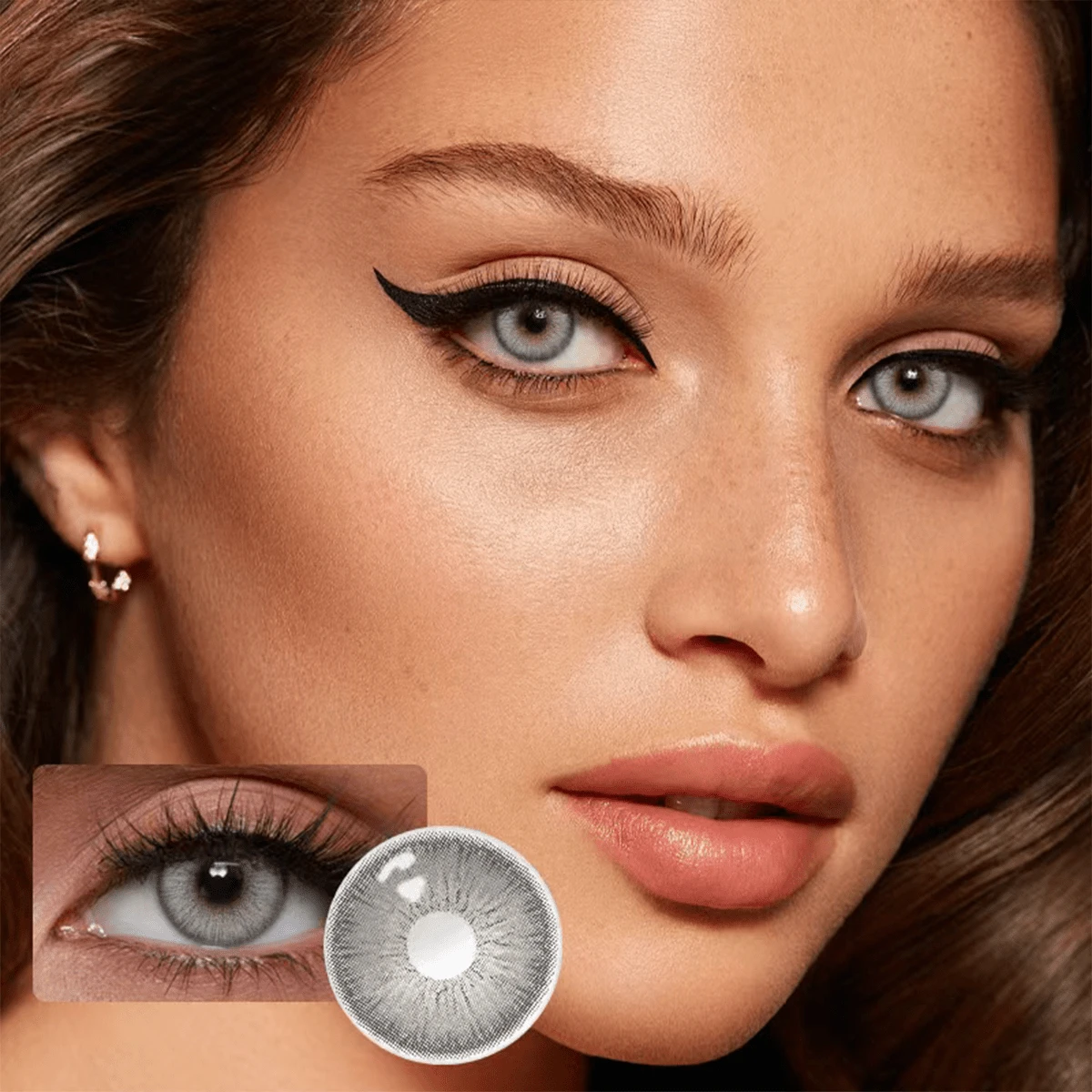 Lentes de contacto de color, hidratadas, exclusivas para Halloween, 14 mm, color natural, desechables, 1 año de validez. - 68-1 - Ver 1