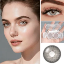 Lentes de contacto de color, hidratadas, exclusivas para Halloween, 14 mm, color natural, desechables, 1 año de validez. - 68-1 - Ver 4