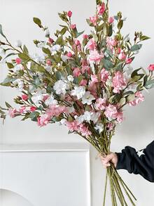 6 bó hoa giả dài 90cm, thích hợp để trang trí tường, phòng khách, phòng ngủ, đám cưới, tiệc tùng, bàn ăn. Thích hợp cho nhà cửa, bàn làm việc, nhà bếp, đám cưới, bàn ăn, vật trang trí trung tâm, văn phòng, vườn, ngoài trời, sân nhà, thích hợp cho mùa xuân, hè, thu, đông. - Nhiều màu - Xem 9