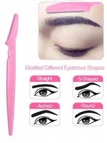 50 Pieces/12 Pieces/6 Pieces/1 Piece Multi-Color Women's Eyebrow Shaver - Disposable Shaver, Sharp And Facial Hair Removal Device, Anti Slip Handle Eyebrow Clipper, And Gentle Skin Portable Beauty Tool. It Is An Ideal Choice For Beauty Enthusiasts, Makeup Enthusiasts, And Daily Beauty Enthusiasts. - Multicolor - View 8