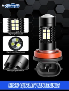 GLANBERT 1 件 Canbus H11 9005 9006 H1 雾灯 3030 21Smd LED Drl 日间行车灯 1156 1157 转向灯泡 H4 H7 大灯 LED 灯