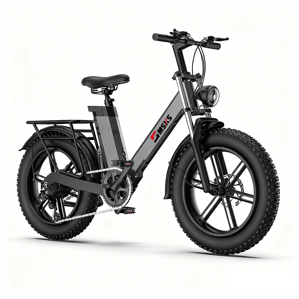 C6 Ebike Electric Bicycle Dirt Bike 48V 1000W Powerful Motor Aluminum Alloy Body 48V Ultra Long Endurance Battery,City Bike Electric Bike Urban Dirt Bike Dual Suspension Shock Absorber, Technological Sense, New Generation Urban Cycling Bicycle Scooter Motos - 黑色 - 查看 1