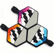 8pcs Set Customizable Silicone Quiet Dog Tag, Deeply Engraved, Durable & Silent, Silicone Material, Can Print Pet Name, Address, Contact Info, Waterproof & Wear-Resistant - Multicolor - View 6