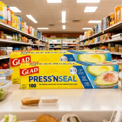 Premium Plastic Food Wrap - 200ft Strong Cling Film With Press-Lock Tab, Durable Plastic Film For Food Storage, Tear-Resistant & Stretchable For Secure Food Freshness, Quality Guaranteed ,Christmas Gifts, New Year's Gifts, 1/2pack