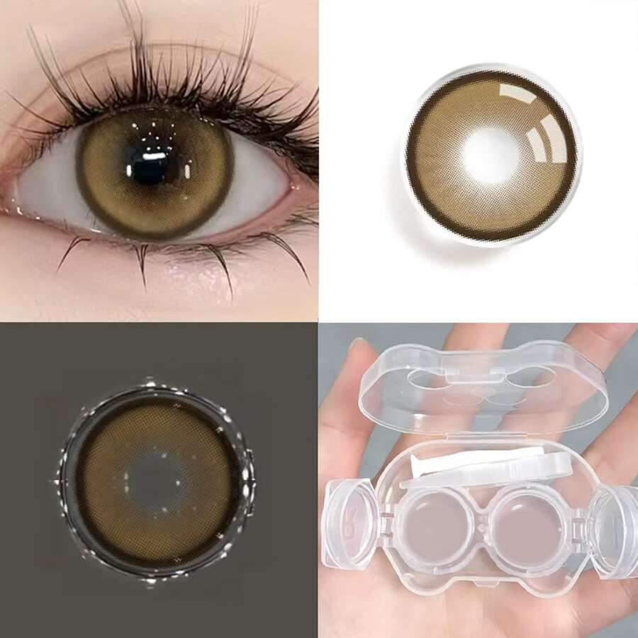 Lentes de contacto de color, hidratadas, exclusivas para Halloween, 14 mm, color natural, desechables, 1 año de validez. - 87-1 - Ver 1
