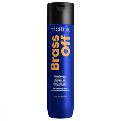 Matrix Total Results Brass Off Shampoo 10.1oz/300ml – Blue Shampoo, Color Depositing, For Brunettes, Blue, Neutralizing Dyes, Suitable For Hair Care Routine