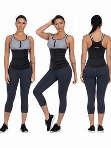 1pc,Women's Slimming Waist Trainer Belt, Adjustable Compression Shapewear For Gym, Running, And Daily Use - Multicolor - View 4