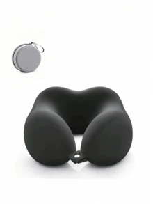 【新品】U型记忆棉颈枕，带收纳盒，便携式旅行午睡枕，慢回弹颈枕，适合办公室午睡、飞机旅行，可拆卸可水洗，附赠收纳袋，旅行必备，度假、暑假、开学季适用 - 彩色 - 查看 16