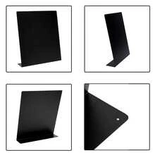 2pcs Black Metal Magnetic Display Board, Magnetic Bulletin Board, Magnetic Display Rack Suitable For Home, School, Kitchen, Office