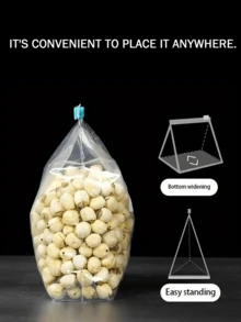 45pcs Reusable Food Storage Bags - Extra Thick Freezer Bags Leak-Proof Plastic Bags, Clear Transparent Ziplock Pouches, Travel Use Resealable Packaging Preservation Bags