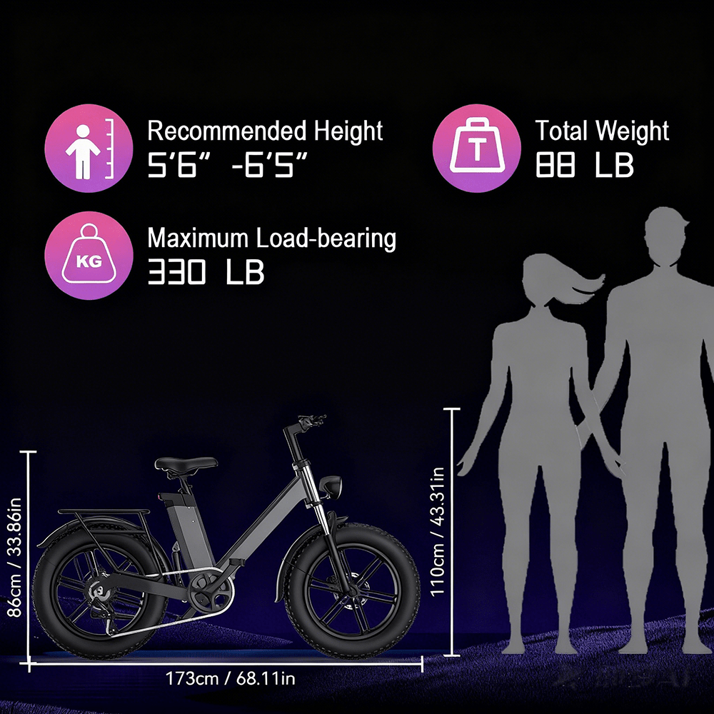 C6 Ebike Electric Bicycle Dirt Bike 48V 1000W Powerful Motor Aluminum Alloy Body 48V Ultra Long Endurance Battery,City Bike Electric Bike Urban Dirt Bike Dual Suspension Shock Absorber, Technological Sense, New Generation Urban Cycling Bicycle Scooter Motos - 黑色 - 查看 6