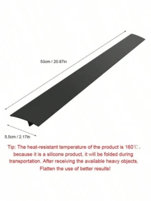 2 miếng dán silicone chống thấm nước hình chữ T dài 53cm, chịu nhiệt độ cao, chống dầu, chống bụi, thích hợp cho nhà bếp, phòng ăn, nhà bếp thiết yếu - Nhiều màu - Xem 10
