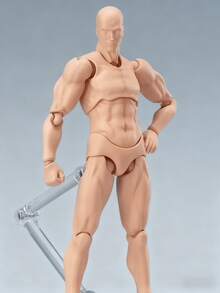 1件 - 最新款可动人体模型，可摆造型艺术素描模型，青少年版可动人偶，动漫人体绘画素材，艺术家收藏，3D可动模型，适合派对玩具、生日礼物，略有瑕疵 - 彩色 - 查看 4