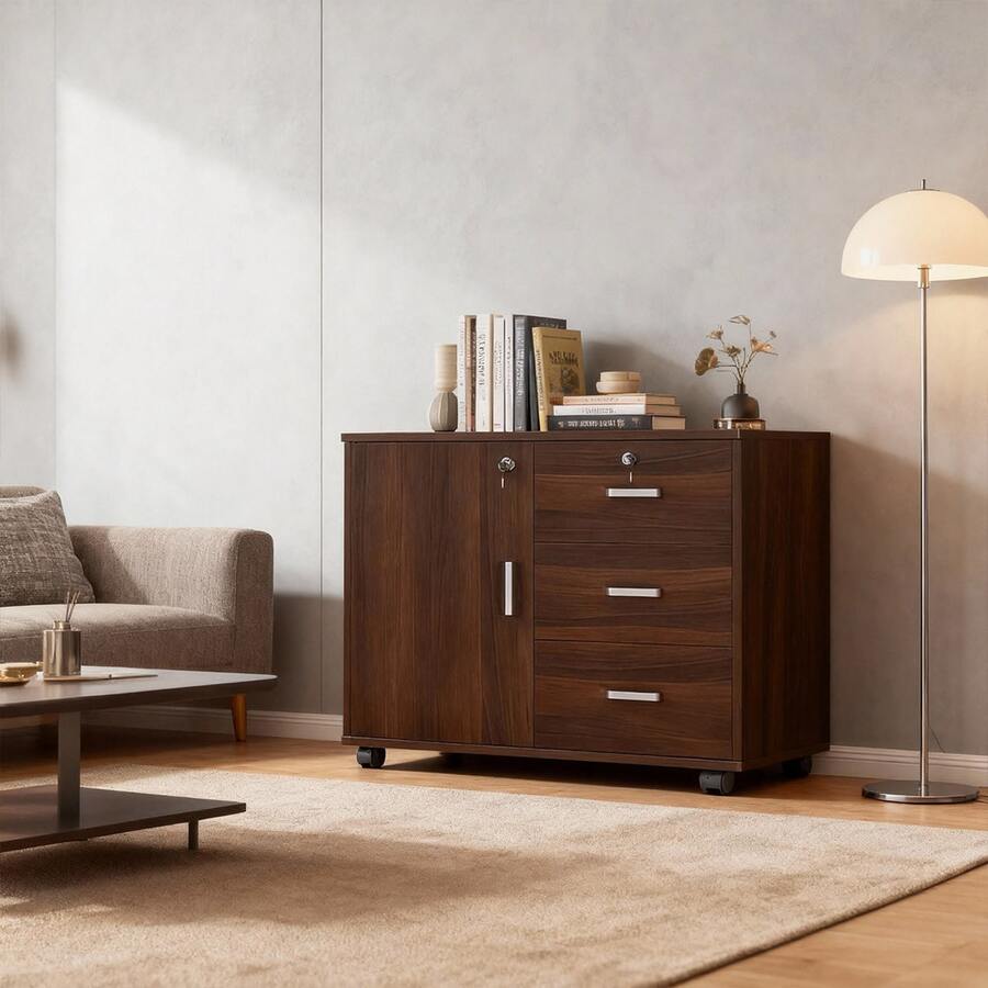 Filing Cabinets - Brown - View 1