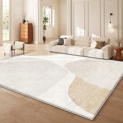 Luxury Soft Velvet Area Rug 850g/Sqm, Plaid Pattern, Non-Slip, Lightweight, Machine Washable, Rectangle, Polyester 100%, For Indoor, Entryway, Porch - Fluffy & Flat Woven Velvet Carpet For Elegant Home Decor