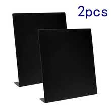 2pcs Black Metal Magnetic Display Board, Magnetic Bulletin Board, Magnetic Display Rack Suitable For Home, School, Kitchen, Office