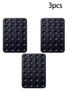 1pc/3pcs Silicone Phone Grip, Suction Cup Phone Mount, Hands-Free Phone Holder, Ring Stand, White + Black + Pink + Clear + Rose Red Valentine's Day Edition, Perfect Holiday Gift, Silicone Adhesive Phone Grip, Hands-Free Sticky Phone Handle - Multicolor - View 14